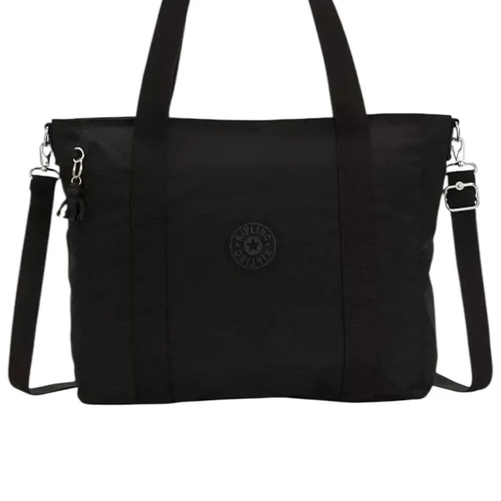 Black Kipling Asseni Tote Bag with Adjustable Straps